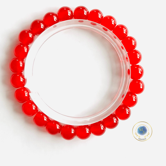 Ruby Grace Armband – Dieprode Kralenarmband | Tijdloos & Handgemaakt
