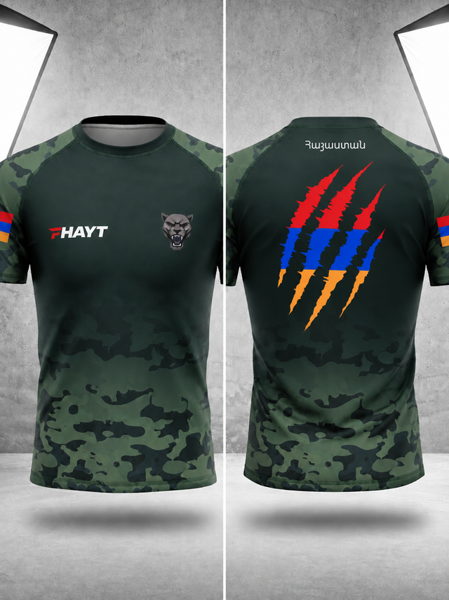 Rashguard Camo Vert Arménie