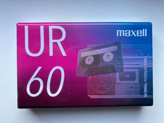 5-pack Maxell UR60 Type 1 compact cassette onbespeeld 