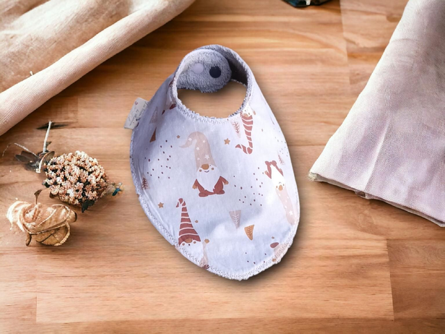 Bavoir Naissance à 6 mois réglable Gnomes