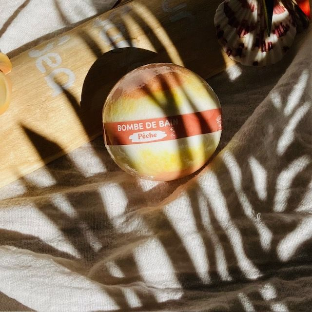 Bombe de bain senteur Pêche