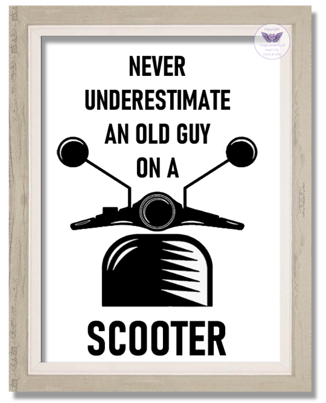 Scooter Weekender Framed Print - FR08