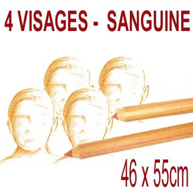 4 visages - 46x55cm - 330€