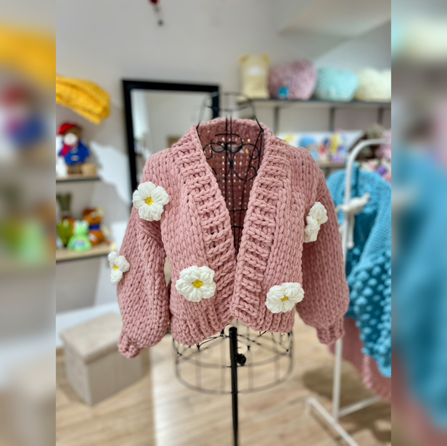 Gilet fleuri