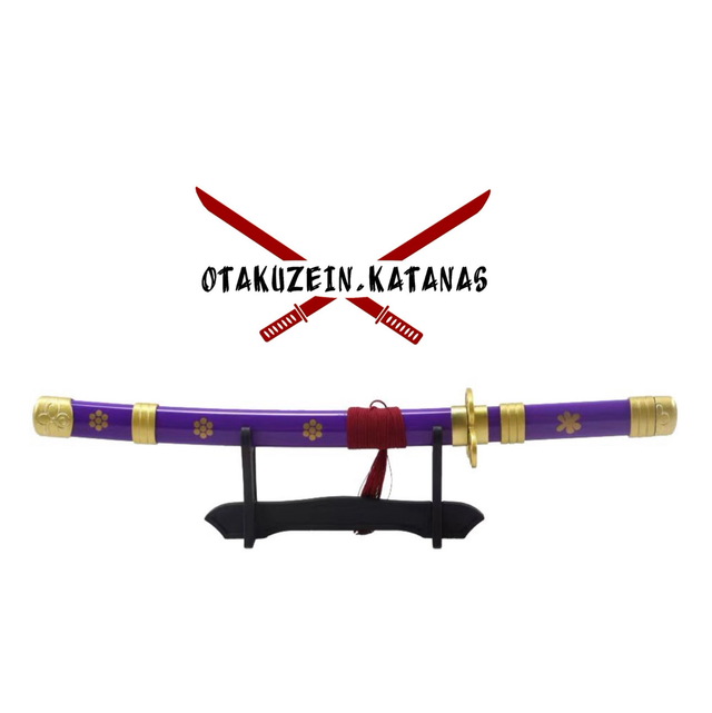 Katana S5058 Katana Enma de Zoro de One Piece réplica no oficial acabada en lila, de 45 cm
