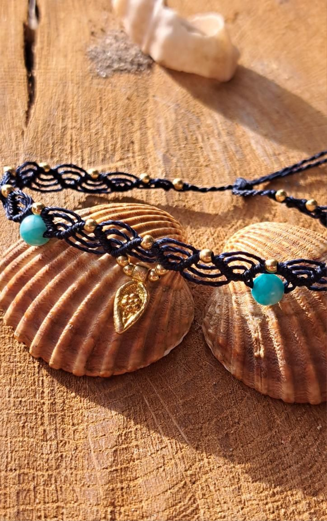 Chevillère bleue nuit