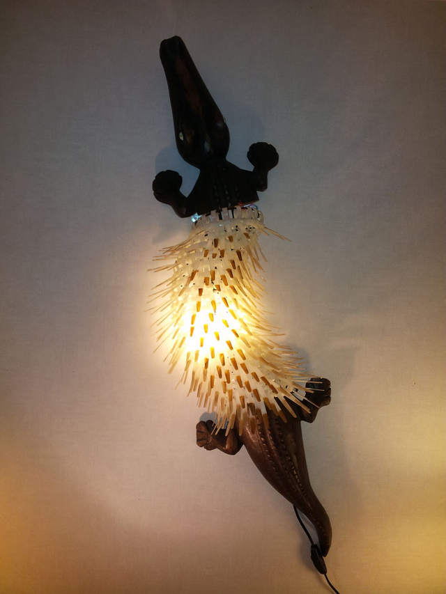 Lampe applique crocodile L80cm