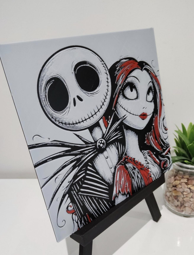 Jack et Sally dans l'étranger Noël de Monsieur Jack