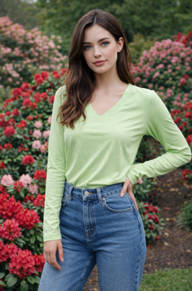 Basic shirt Lisa - mint