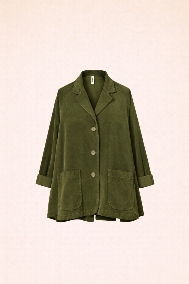 Giacca svasata velluto