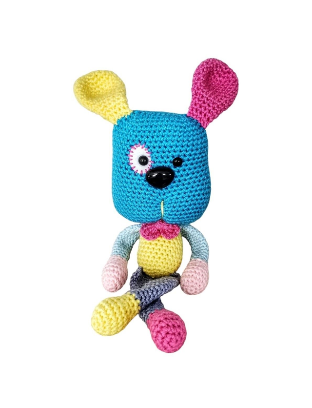 Hochet chien multicolore