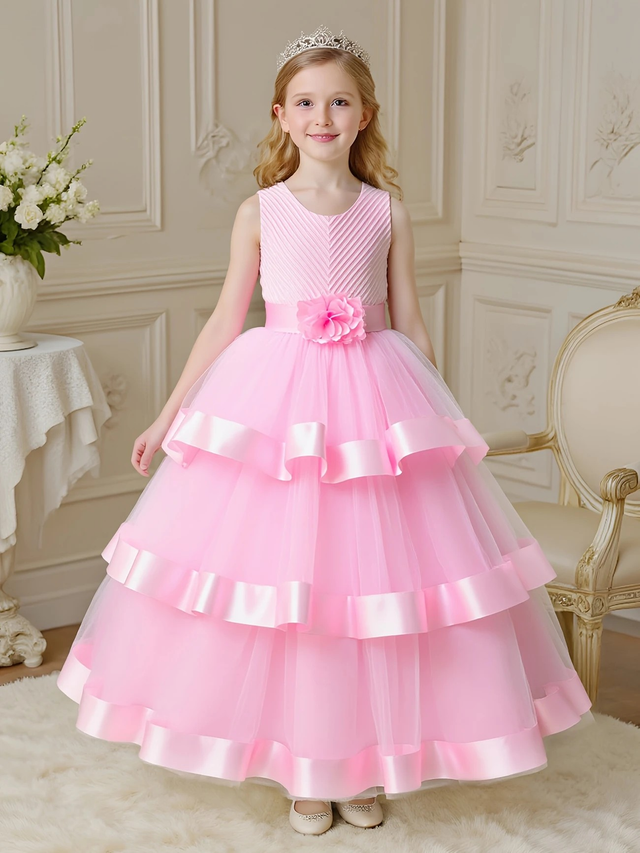 Girls' Elegant Princess Performance Dress