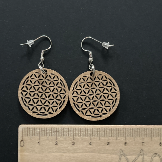 Mini Fleur de vie en chêne 