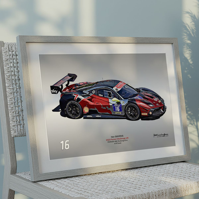 C230900 Ferrari 488 Challenge Evo FCUK23 SIKKENS #16