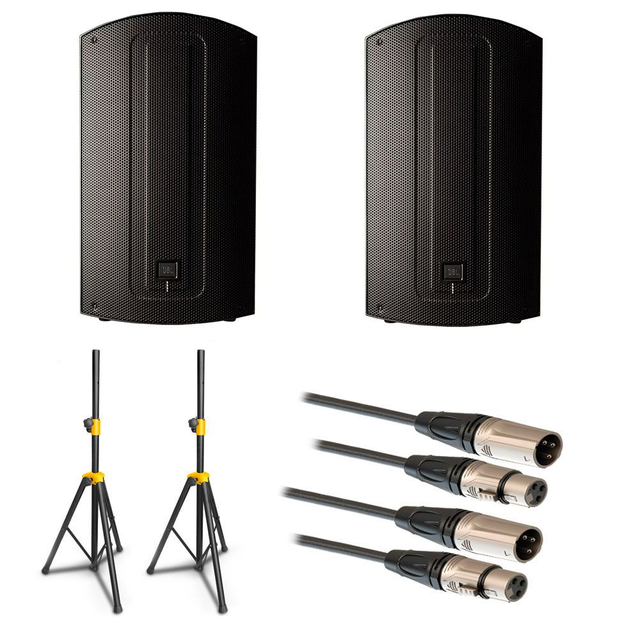 JBL Max15 Parlante Activo (Paquete Con Soporte y Cables)