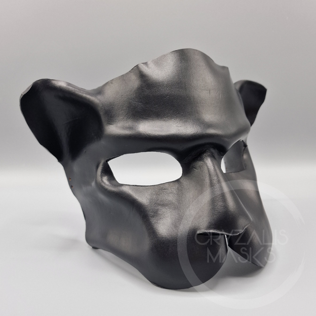 Black Leather Jaguar mask
