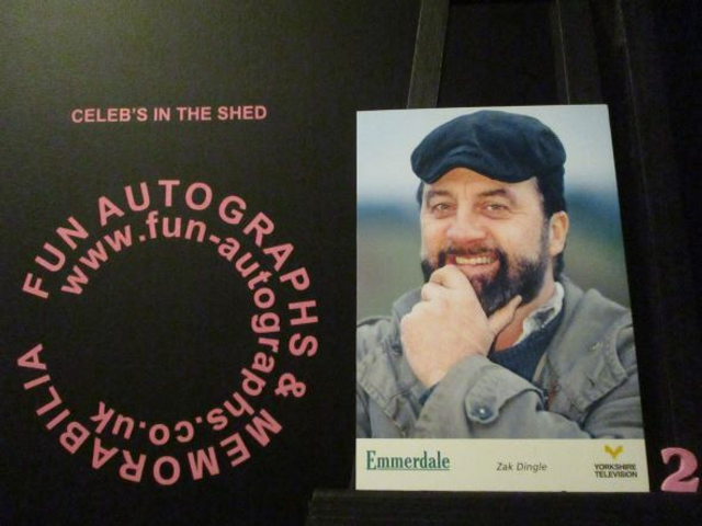 Steve Halliwell (Zak Dingle) Original Emmerdale Yorkshire Tv Logo Cast Card (2)