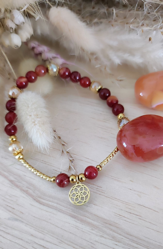 Bracelet Cornaline "Vitalité"