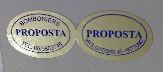 5000 ETICHETTE ADESIVE + 1000 omaggio CARTA BIANCA, ORO, ARGENTO E PVC TRASPARENTE FORMATO B28 mm. 46x16 Paga in 3 rate con Klarna * Cliché gratis