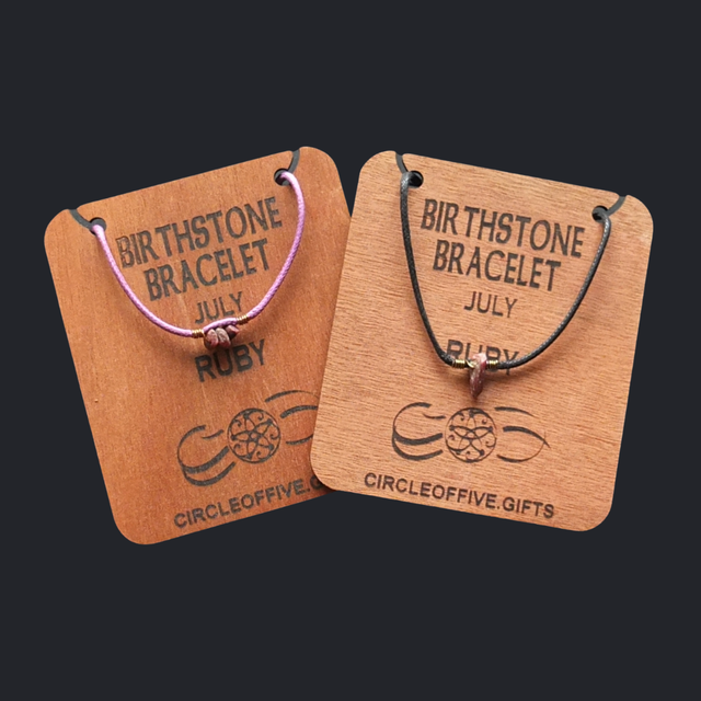 07 Birthstone Bracelet - July - Ruby