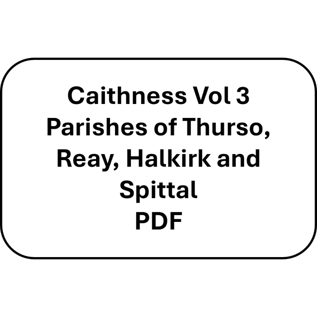 Caithness Monumental Inscriptions Volume 3 (PDF)