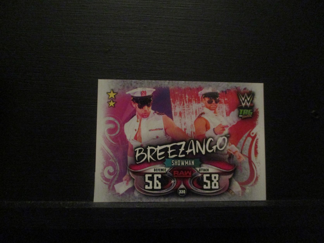 Breezango - Tag Teams Slam Attax Live Original Trading Card #330