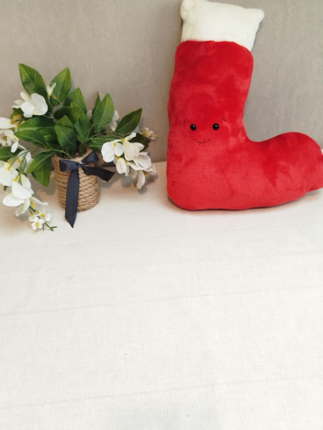 Coussin chaussette de noël 