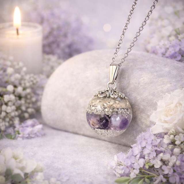 Custom Made Memorial Sphere Pendant