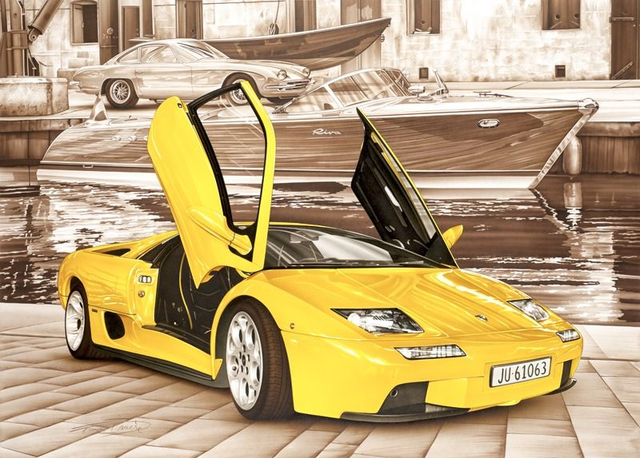Lamborghini Diablo - Limited Edition print