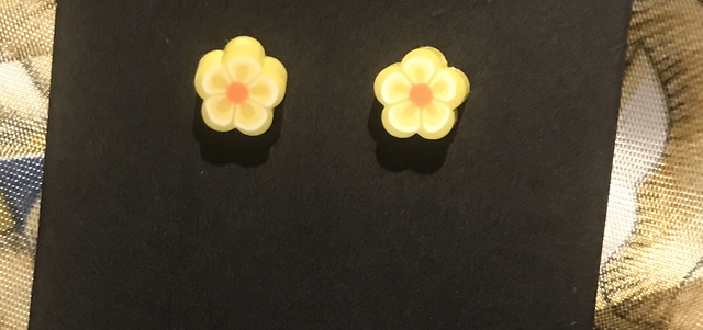 Children Yellow Earrings - CYE03