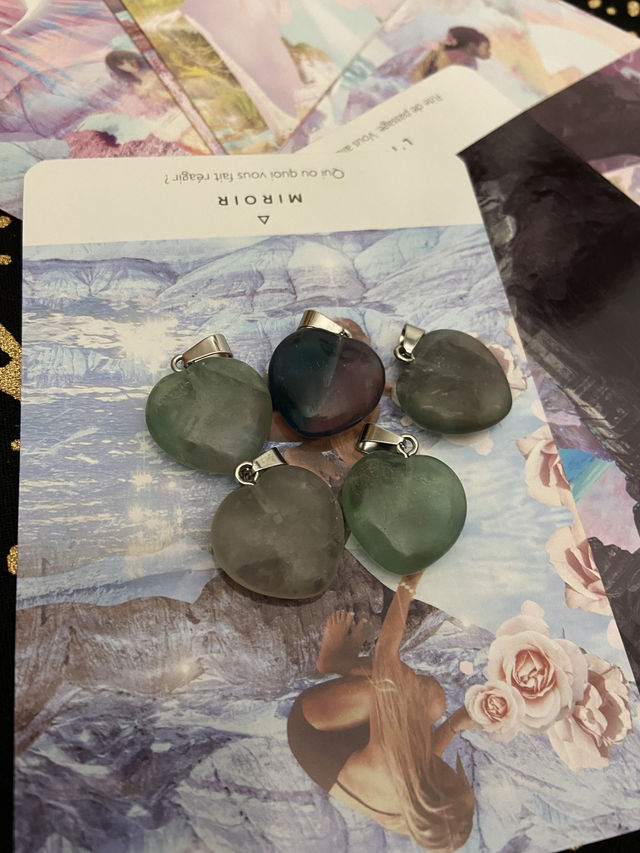 Pendentif coeur Fluorine : Lâcher-prise