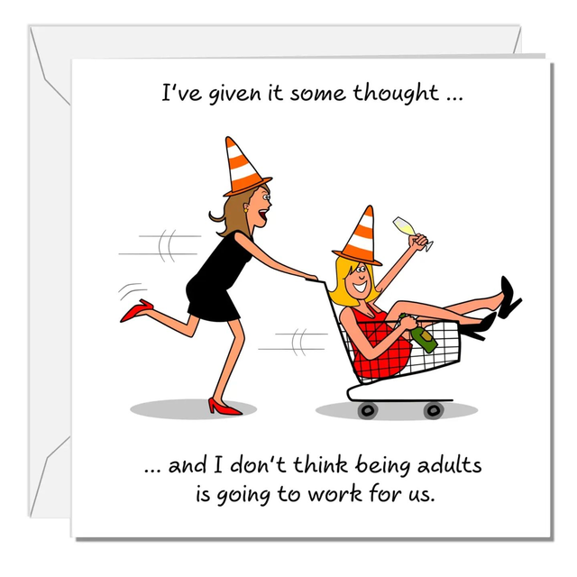 Funny Birthday Card Her Friendship Female Girl Friend Mum Humorous Party Cheeky