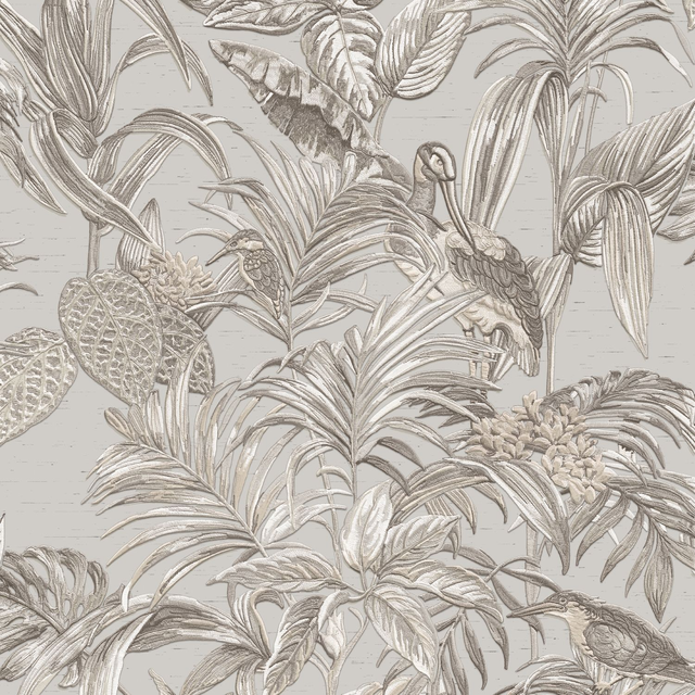 Bird of Paradise Beige and Gold - Design ID - DE120012