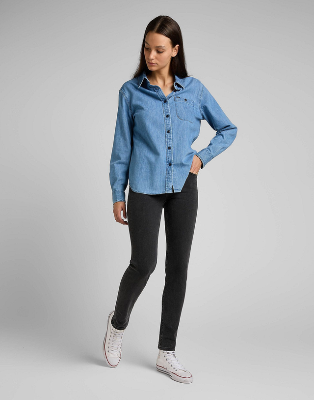 LEE Scarlett Jeans vita regolare e gamba aderente dalla coscia alla caviglia-