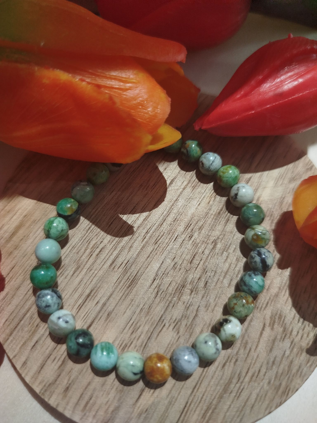 Bracelet 💚 Variscite – La douceur du cœur