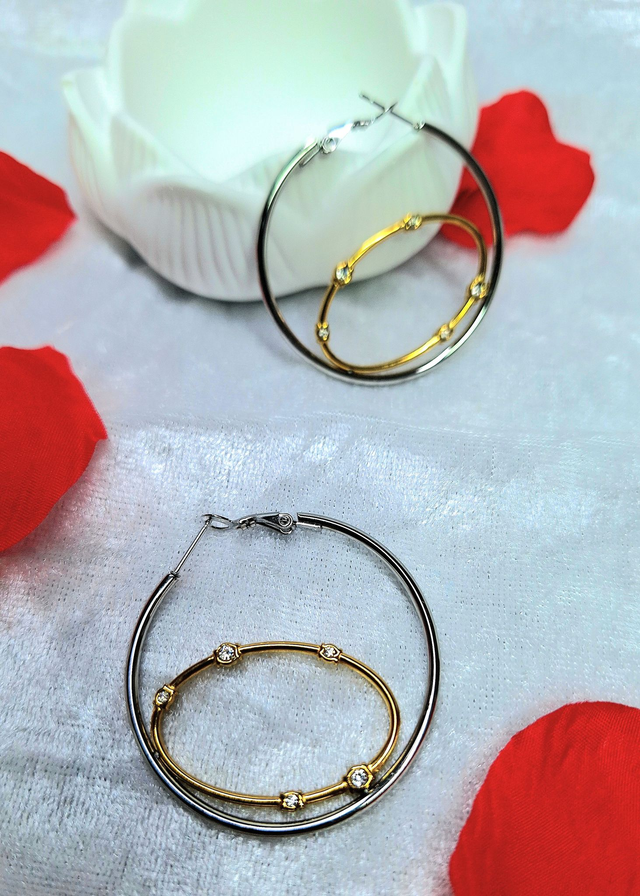 Bianca-Boucles d'oreilles "Lumière infini"