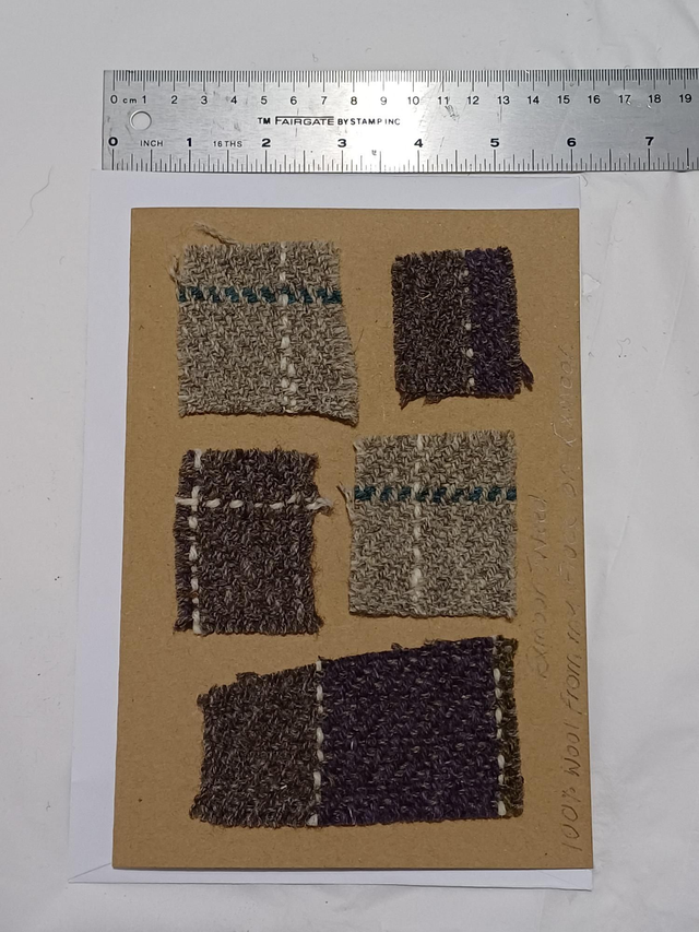Exmoor Tweed sample card