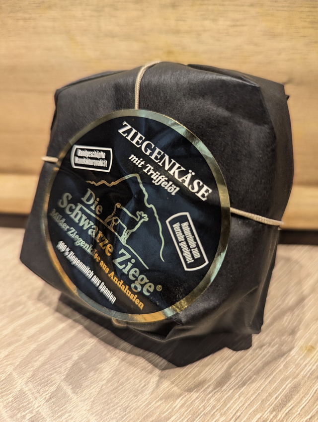 Die Schwarze Ziege, Ziegenkäse mit Trüffelöl 160g