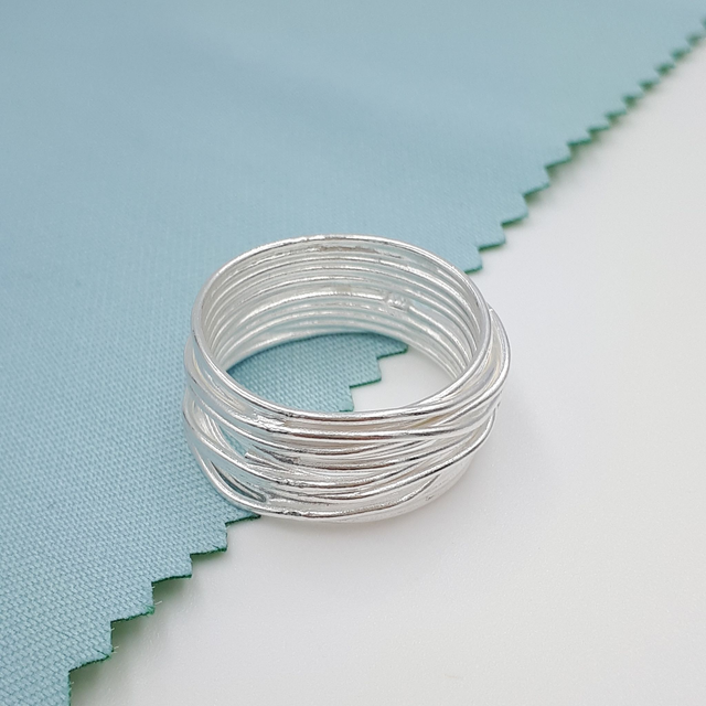 Sterling Silver Wire Nest Ring