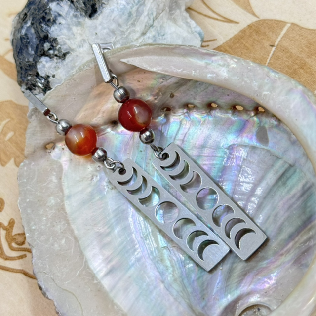 Boucles d’oreilles ZEME cornaline