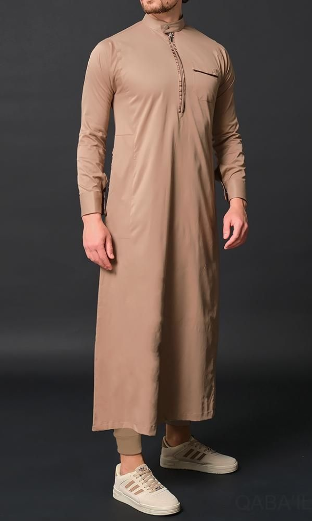 Qamis Long Amir – Gamme Premium – Camel