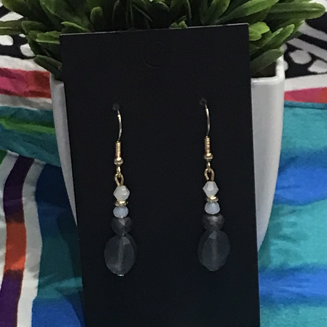 Blue Dangling Earrings- BLDE03