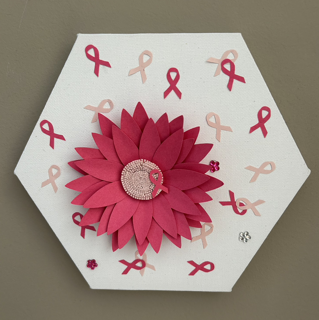 Tableau tournesol rose 