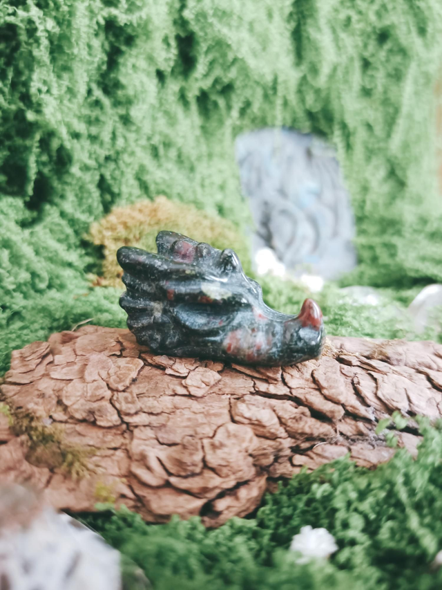 TÊTE DE DRAGON - JASPE SANG DE DRAGON