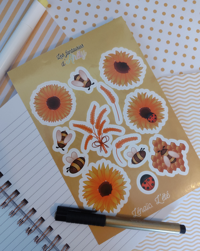 Planche de stickers Lénaïc