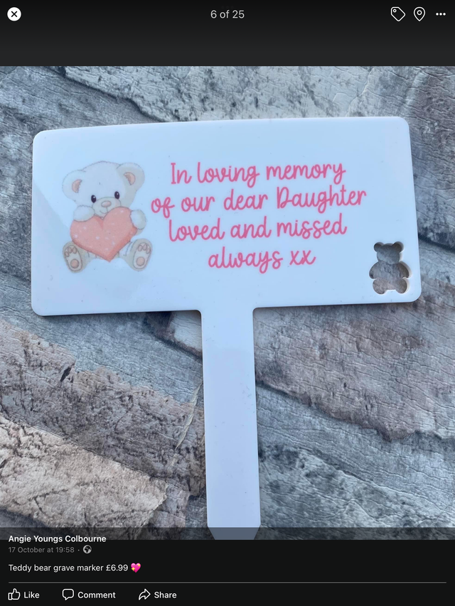 In loving memory Daughter gravemarker