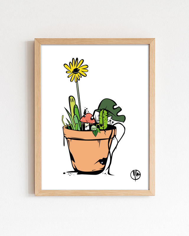 Blij Boeketje | A4 print