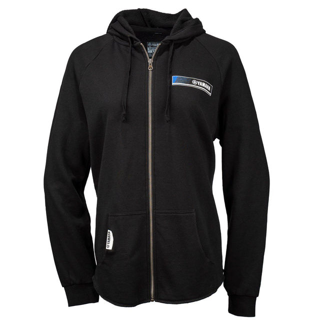 YAMAHA - HOODIE - ZIP BLACK 