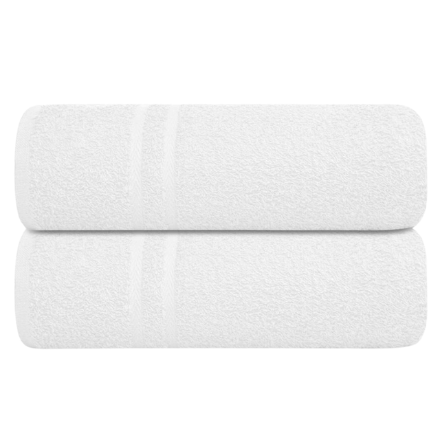 Luxury Soft Cotton Chevron Hand Towel White Size. 50cm x 80cm