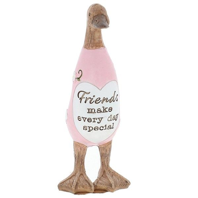 Friends Make Every Day Special Daisy Message Duck – Friendship Gift